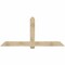Ekena Millwork Eugene Rough Sawn Timber Gable Bracket, Douglas Fir, 84"W x 38"H x 4"D x 6"F, 11/12 Pitch GBW084X38X0406EUG00RDF - alternate 1